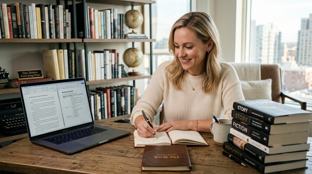 Complete book writing process from idea development to publishing